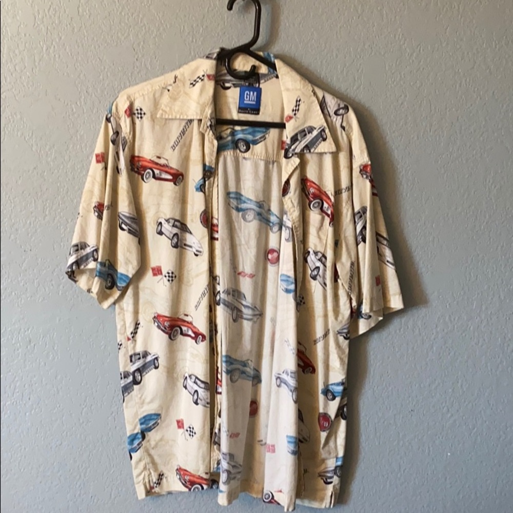Corvette button up Hawaiian style shirt made by GM